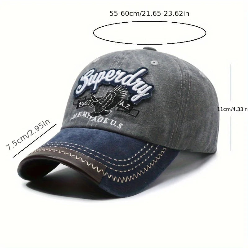 Unisex Sporty Cotton Washed Baseball Cap