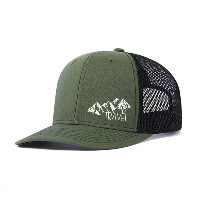 Spring summer Luxury Peak TRAVEL Curved Adult Baseball Cap