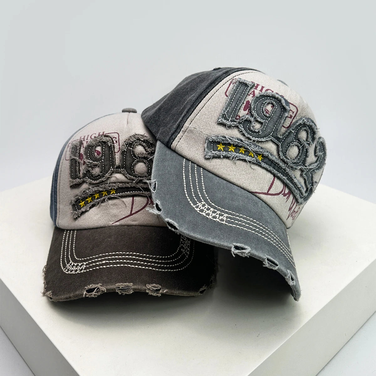 New Unisex PATCH 1962 Letters Broken Style Baseball Hats