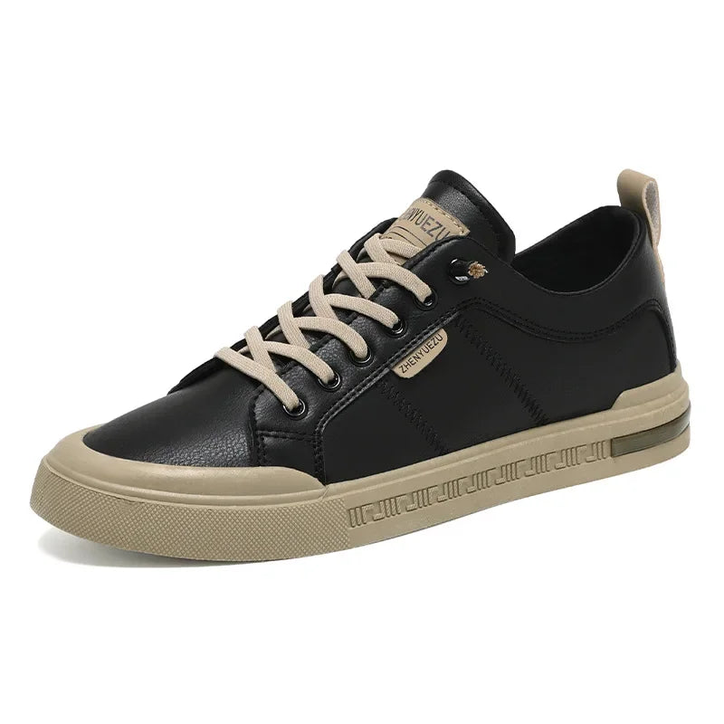 Men's Sporty Casual Leather Panel Shoes