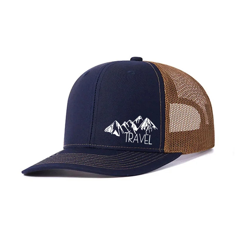 Spring summer Luxury Peak TRAVEL Curved Adult Baseball Cap