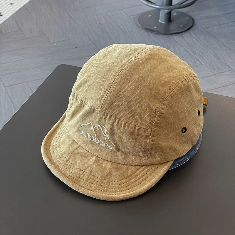 Short Brim Soft Baseball Cap