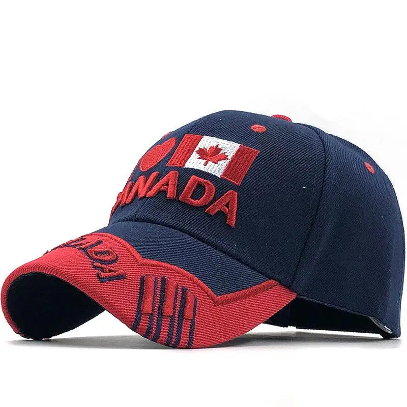New Colors Contrast Canada Embroidered Baseball Cap