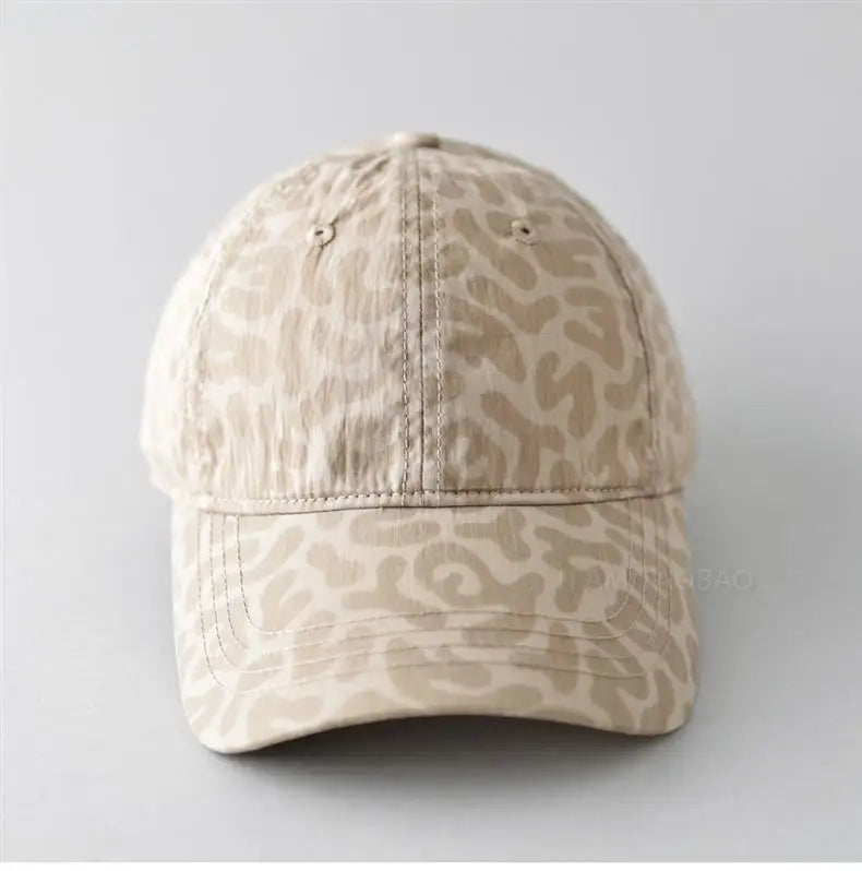 2025 New leopard print quick dry baseball cap