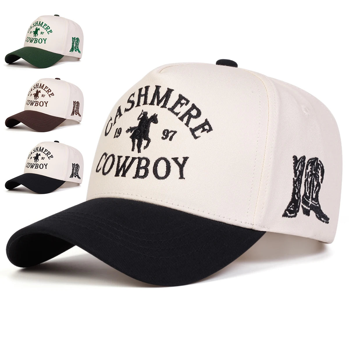 Unisex COWBOY Letter Embroidery Baseball Caps