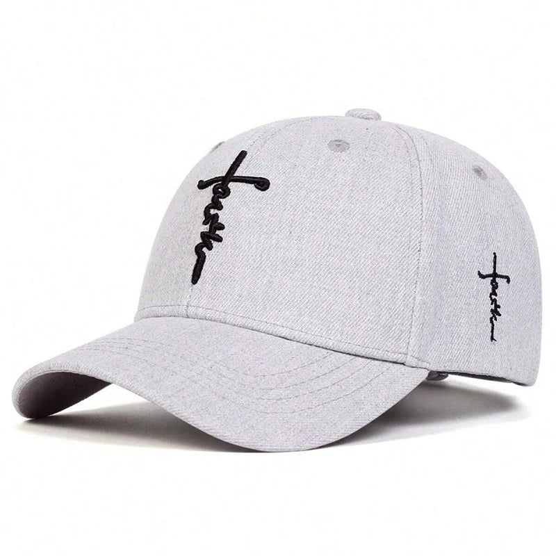 Unisex Letter Cross Embroidery Baseball Caps