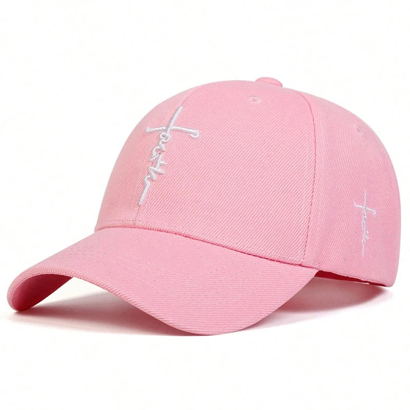 Unisex Letter Cross Embroidery Baseball Caps