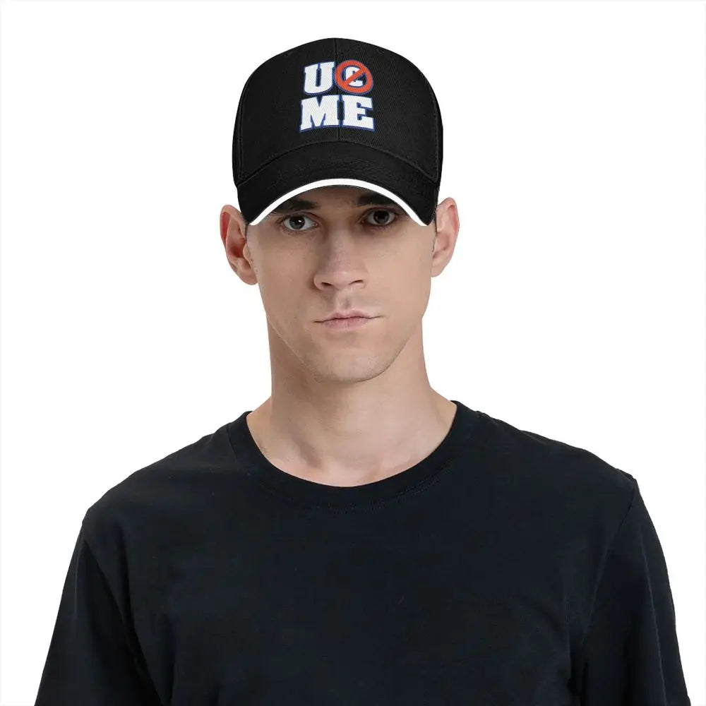 Yellow Wrestling john Cena White Custom Baseball Caps