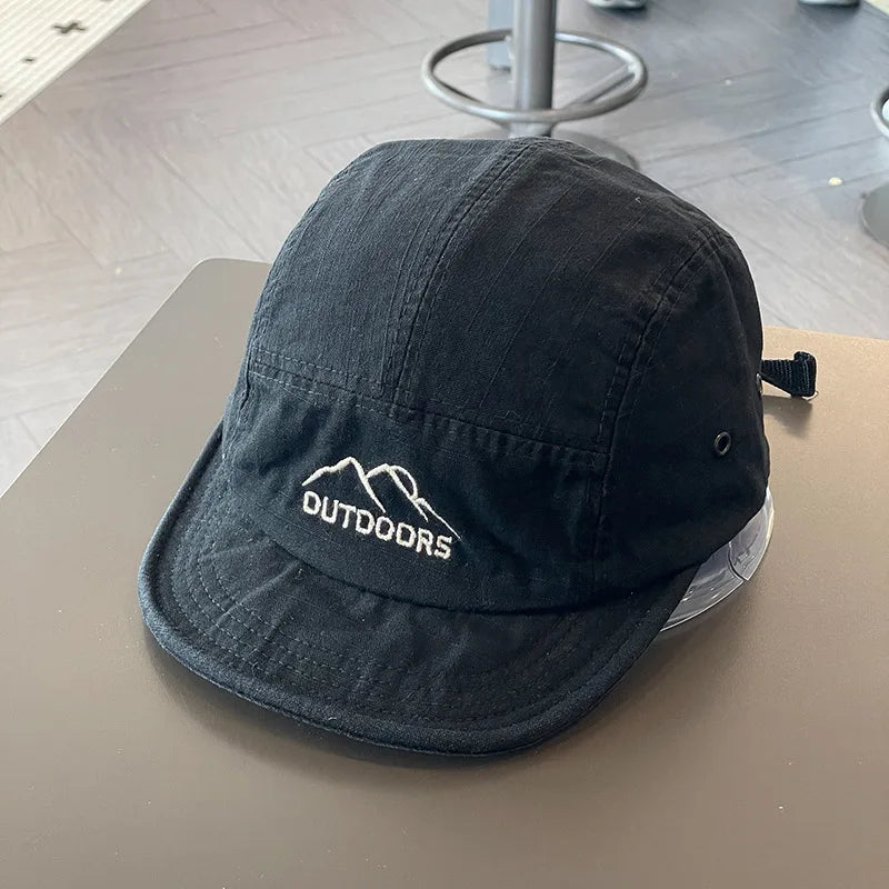Short Brim Soft Baseball Cap