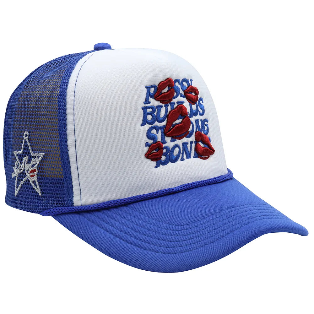 American Style Letters Lip Embroidered Baseball Hats