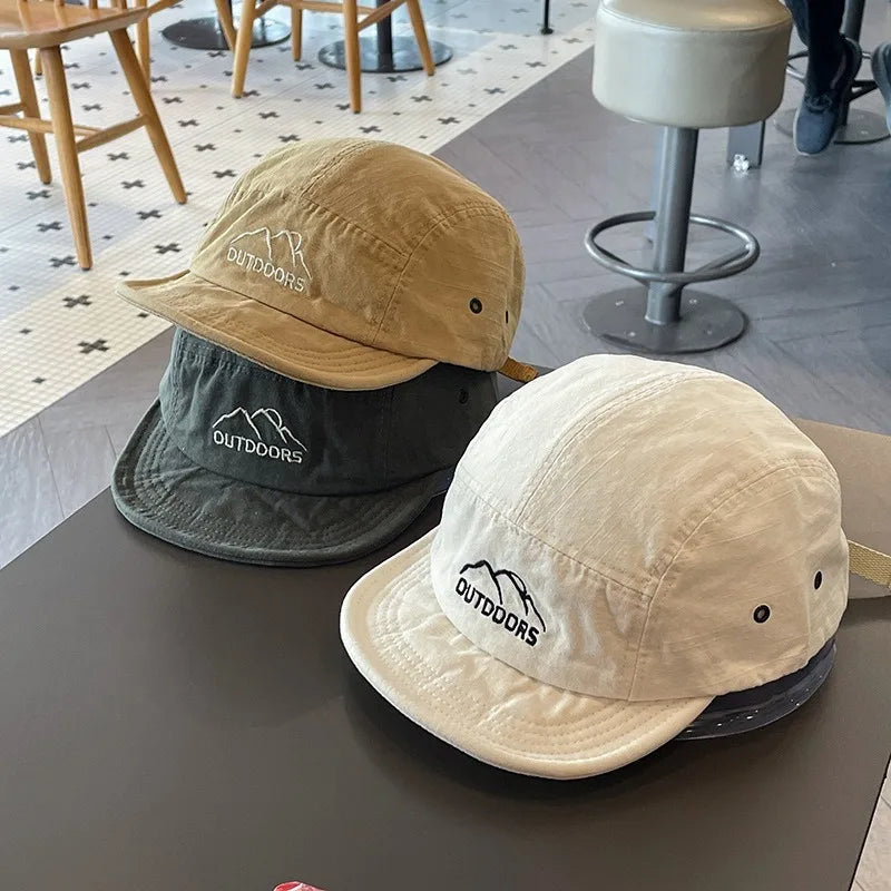 Short Brim Soft Baseball Cap