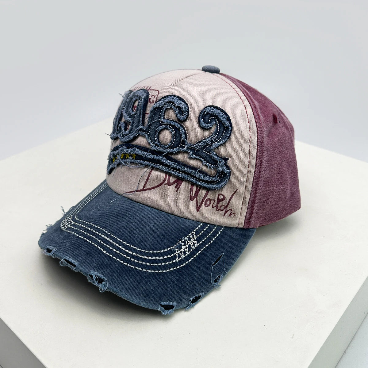 New Unisex PATCH 1962 Letters Broken Style Baseball Hats