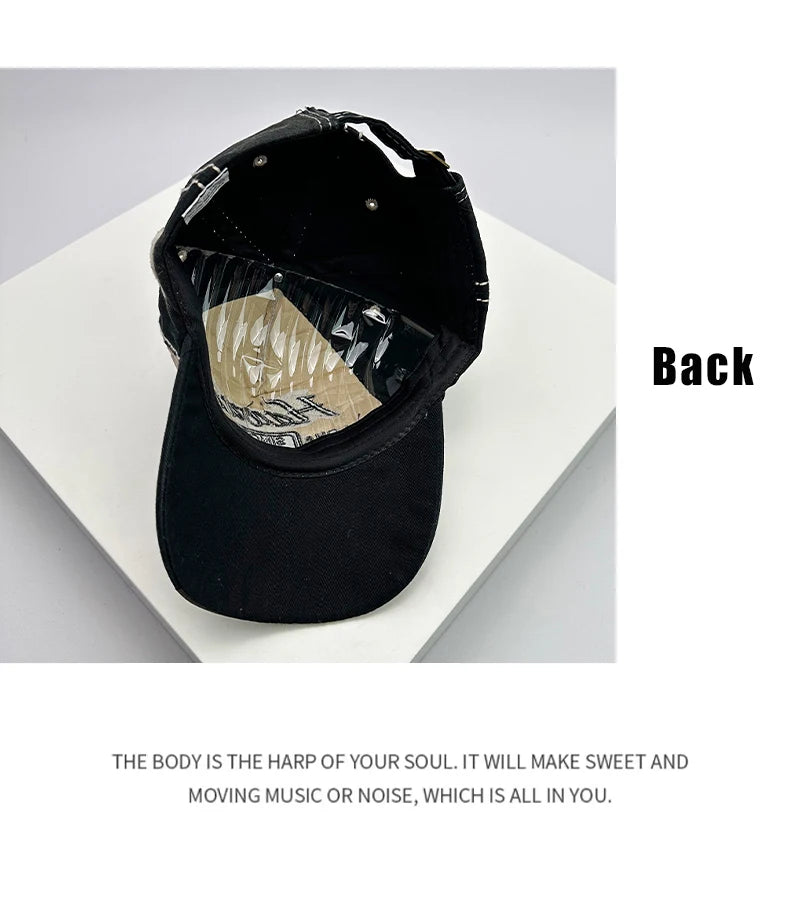 Korean Vintage Washing Men Women Baseball Hats