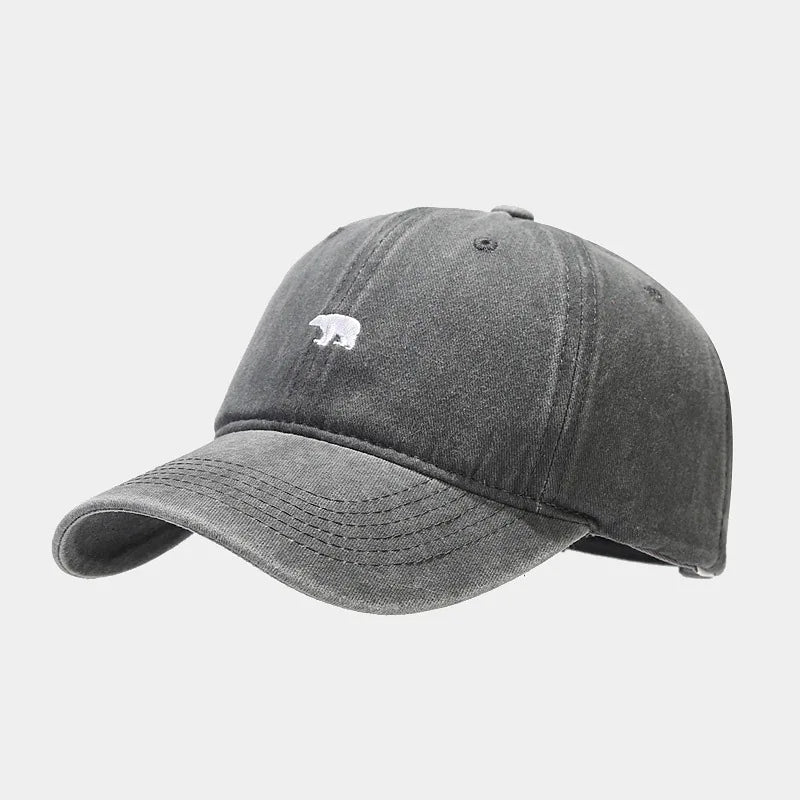 Bear Embroidery Baseball Cap