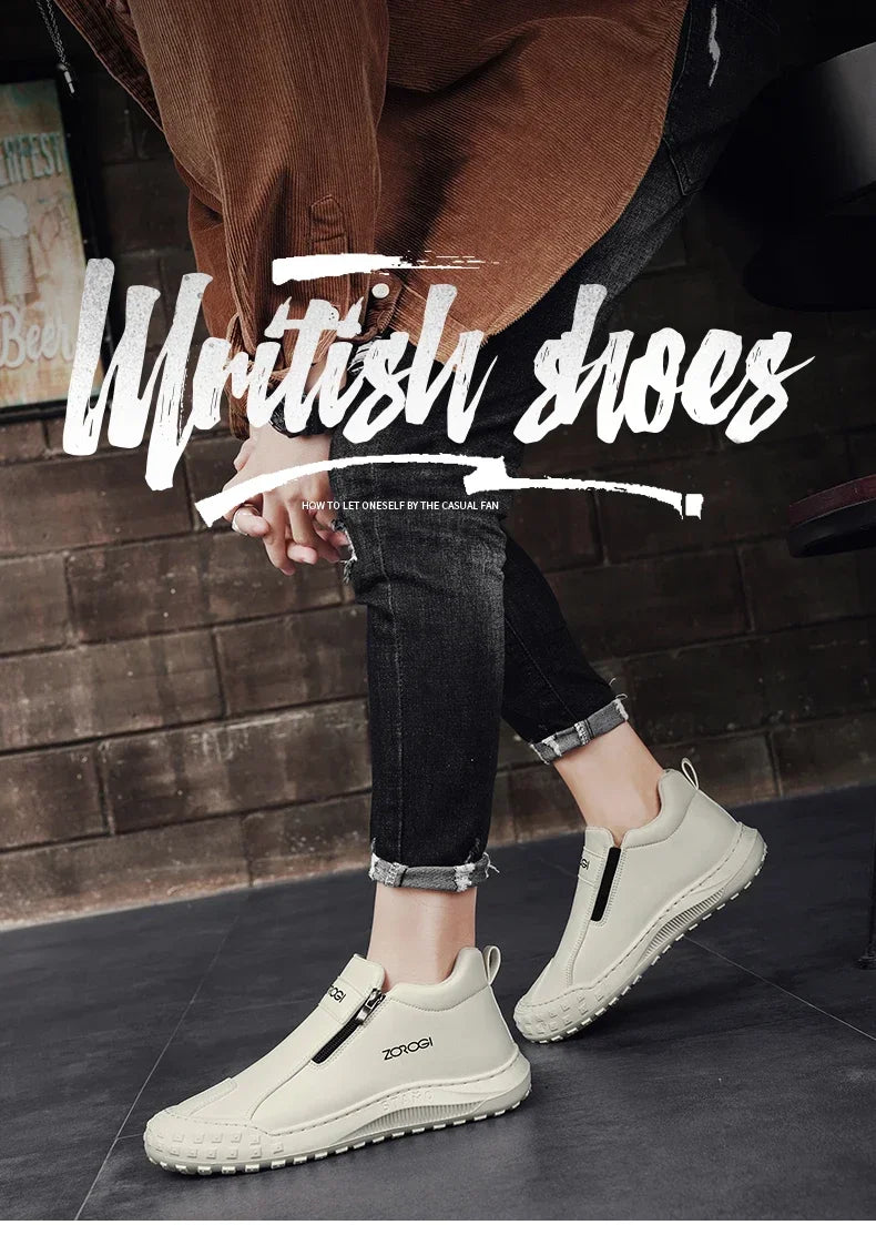 Zipper Outdoor Sports Shoes Unisex Shoes for Men