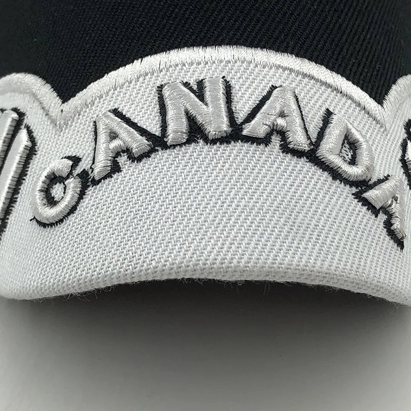 New Colors Contrast Canada Embroidered Baseball Cap