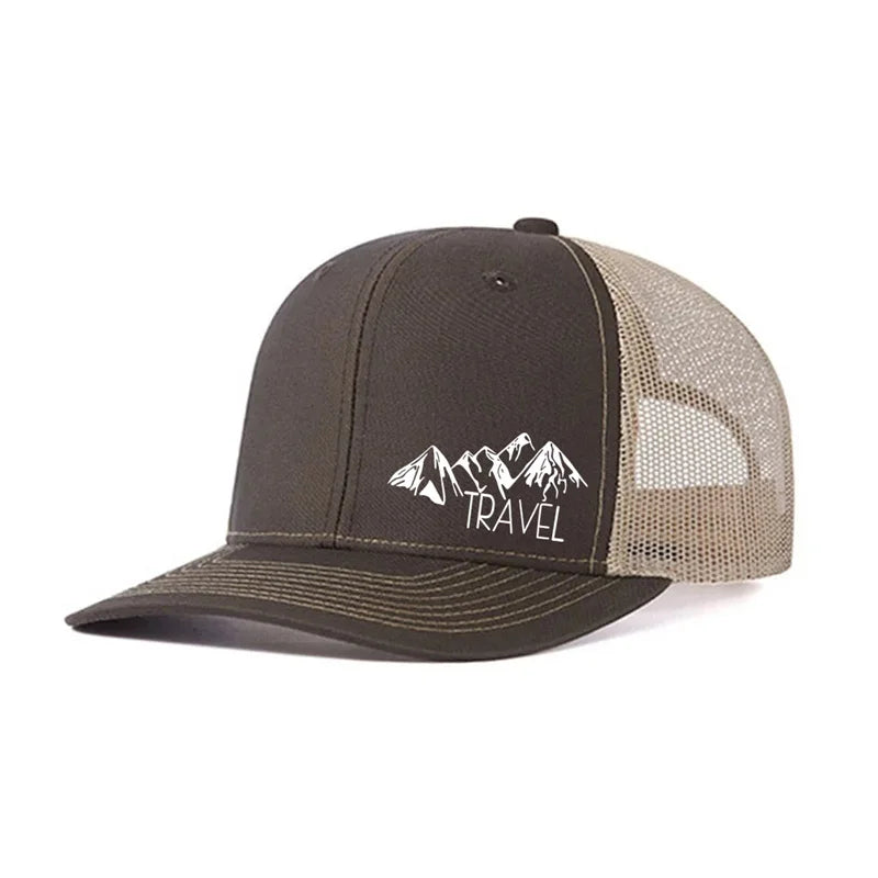 Spring summer Luxury Peak TRAVEL Curved Adult Baseball Cap