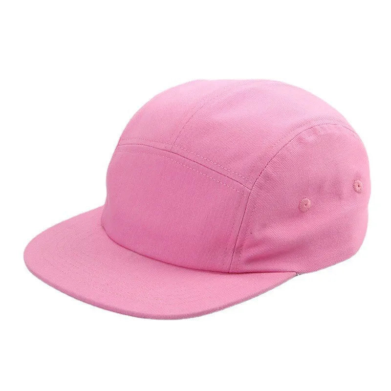 New Washed Cotton 5 Panel Pure Color Baseball Cap