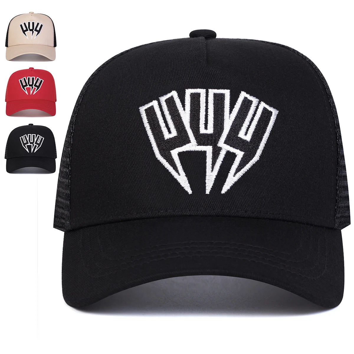Unisex UUU Letter Embroidery Baseball Net Caps
