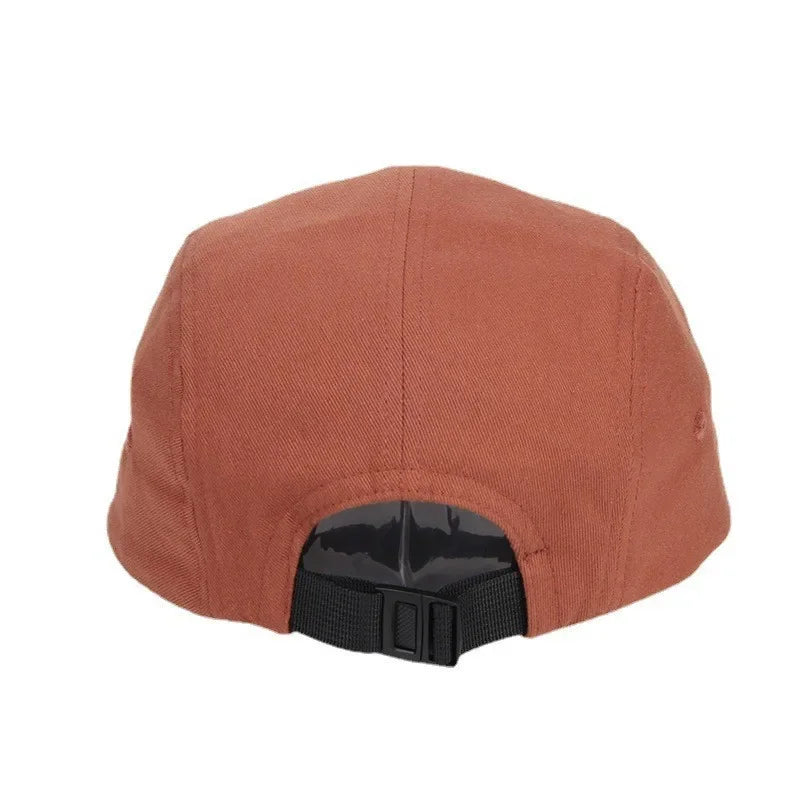 New Washed Cotton 5 Panel Pure Color Baseball Cap