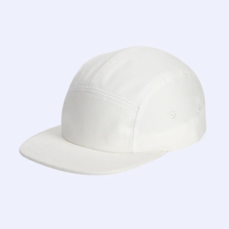 New Washed Cotton 5 Panel Pure Color Baseball Cap