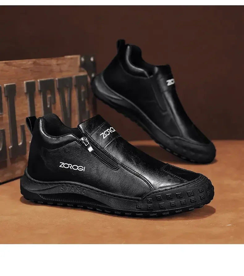 Zipper Outdoor Sports Shoes Unisex Shoes for Men