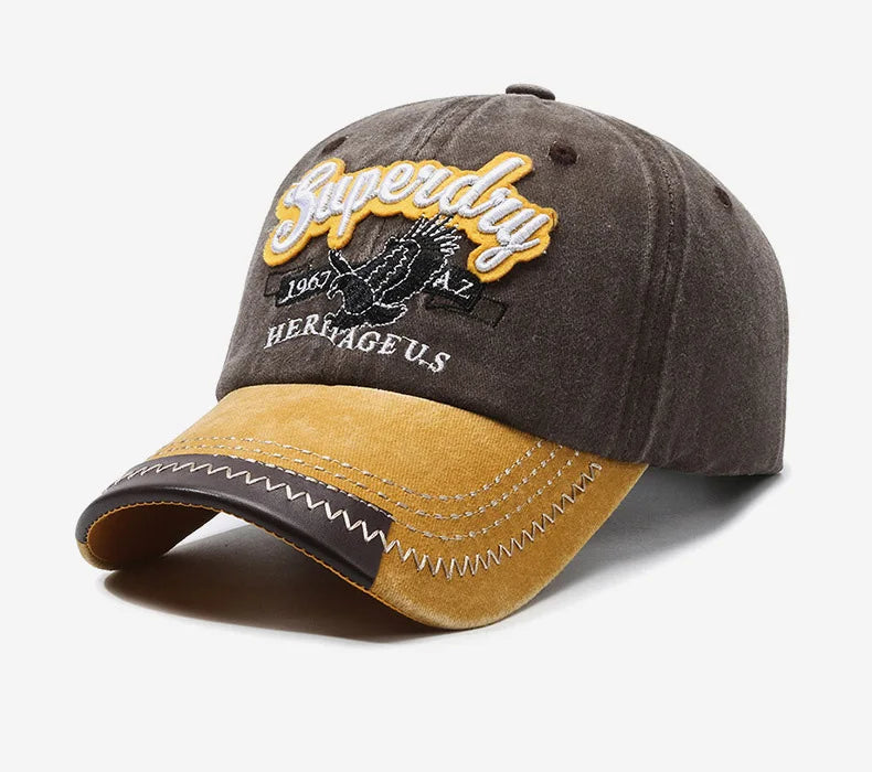 Unisex Sporty Cotton Washed Baseball Cap