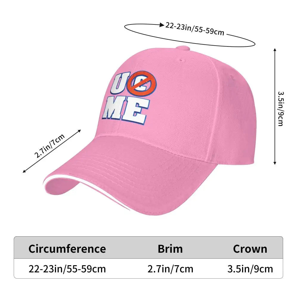 Yellow Wrestling john Cena White Custom Baseball Caps