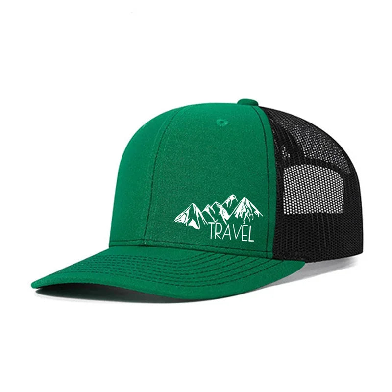 Spring summer Luxury Peak TRAVEL Curved Adult Baseball Cap