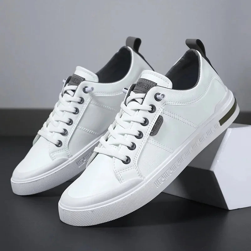 Men's Sporty Casual Leather Panel Shoes