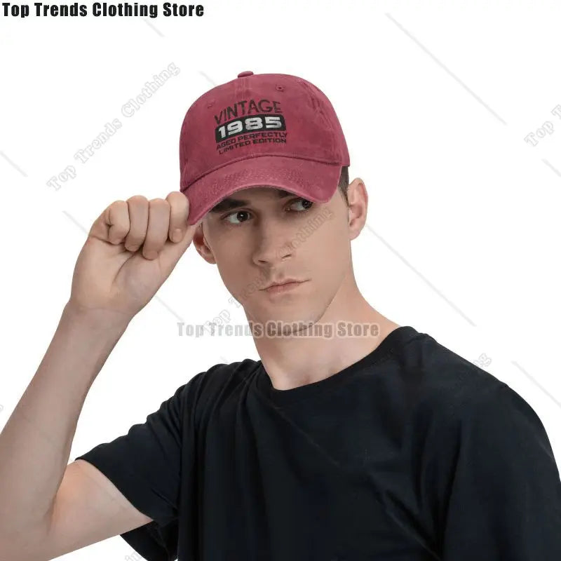 Birthday Gift Vintage 1985 Aged Perfectly Limited Edition Baseball Cap