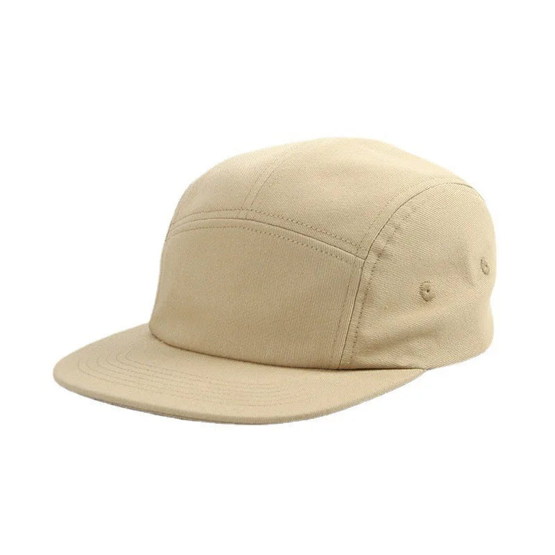 New Washed Cotton 5 Panel Pure Color Baseball Cap