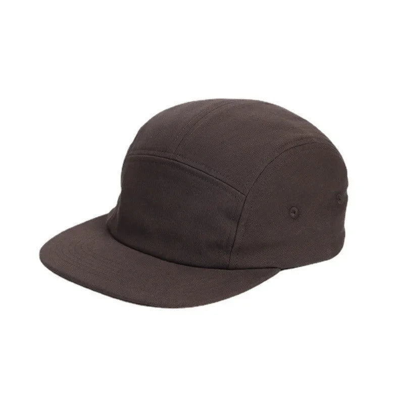 New Washed Cotton 5 Panel Pure Color Baseball Cap