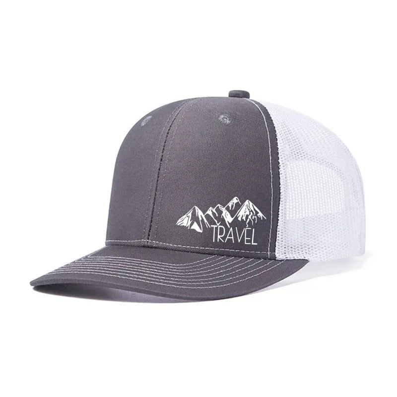 Spring summer Luxury Peak TRAVEL Curved Adult Baseball Cap