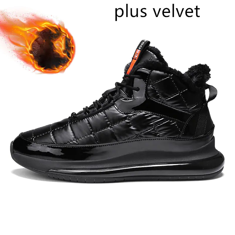 Versatile High Top Cotton Shoes for Winter Wear