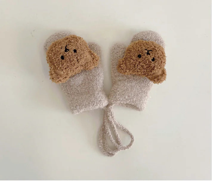 Thick Plush Winter Gloves for Boys Ages 1-4