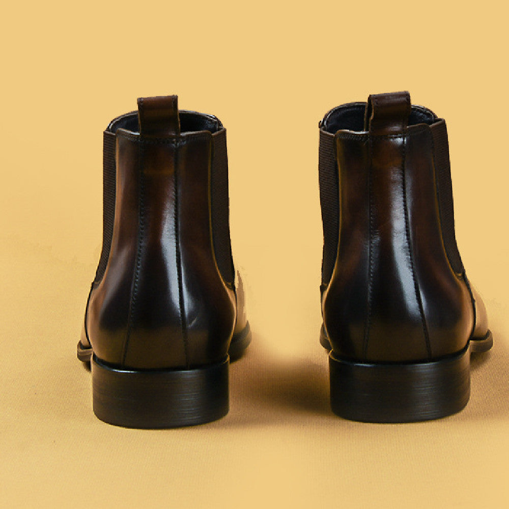 Men's Retro High Top Leather Winter Shoes