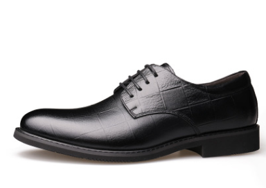 Men's Winter Business Casual Leather Shoes, Breathable