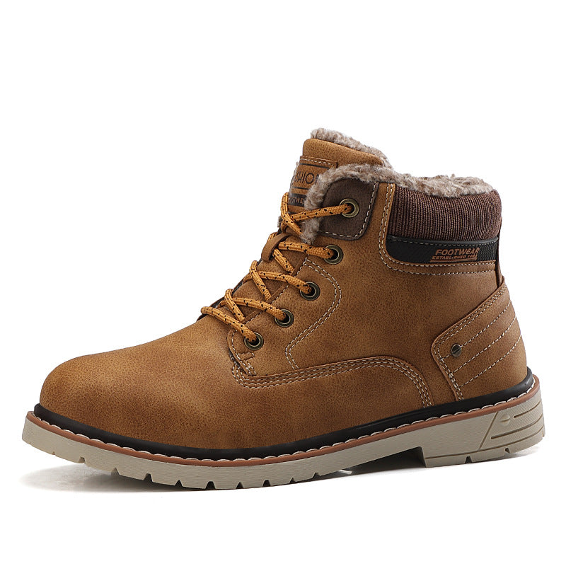 Men's Winter Martin Boots - Warm Cotton Snow Shoes