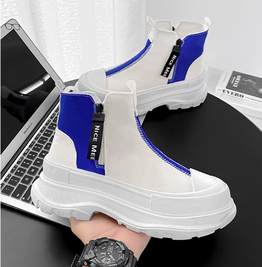 Trendy High-Top Casual Shoes for Men (Autumn/Winter)