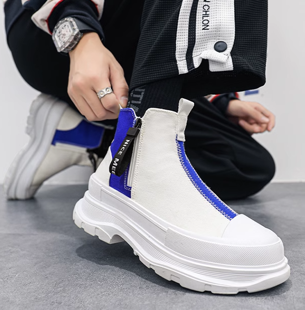 Trendy High-Top Casual Shoes for Men (Autumn/Winter)