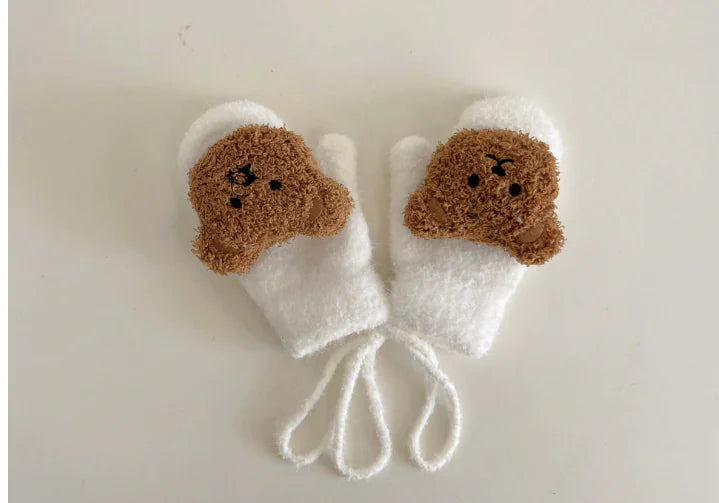 Thick Plush Winter Gloves for Boys Ages 1-4