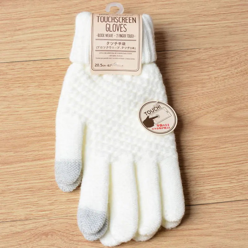 Women's Knitted Touchscreen Winter Gloves (Fashionable)