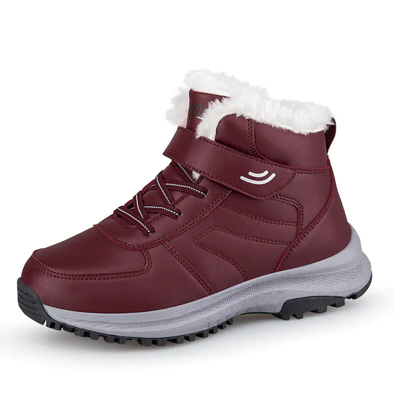 Warm Plush Non-Slip Winter Shoes for Elderly Women
