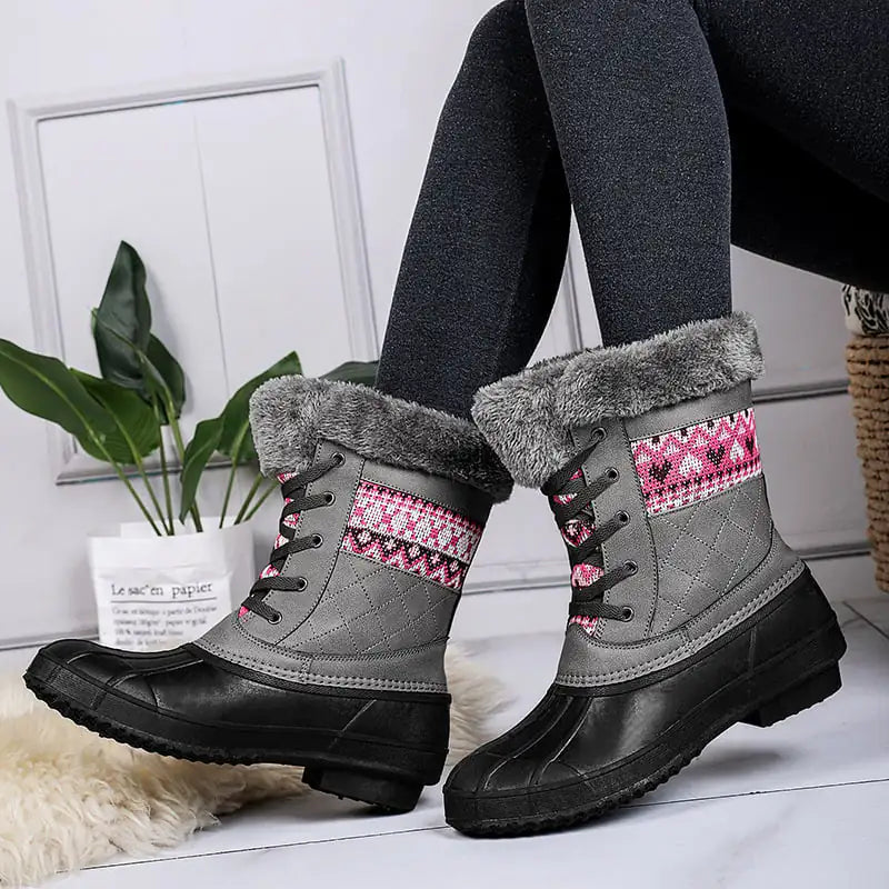 Winter High-Top Non-Slip Hiking Shoes for Women