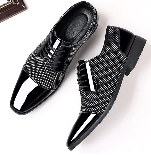 Men's Winter Leather Wedding Formal Shoes