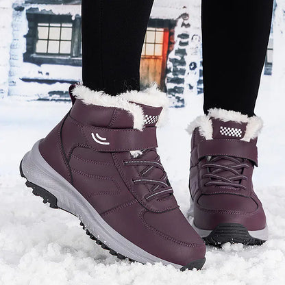 Warm Plush Non-Slip Winter Shoes for Elderly Women