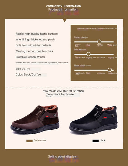 Beijing Style Winter Cotton Shoes for Men