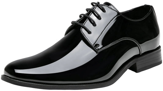 Jousen Men's Dress Shoes Formal Business Oxford Shoes for Men Tuxedo Dress Shoes for Men (AMY9051A Black 9)