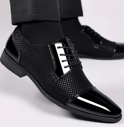 Men's Winter Leather Wedding Formal Shoes